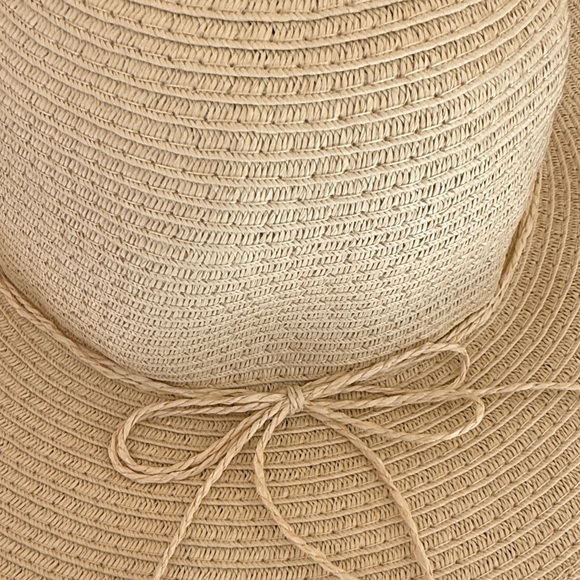 Basic Straw Panama Sun Hat - Natural - Picture 3 of 11